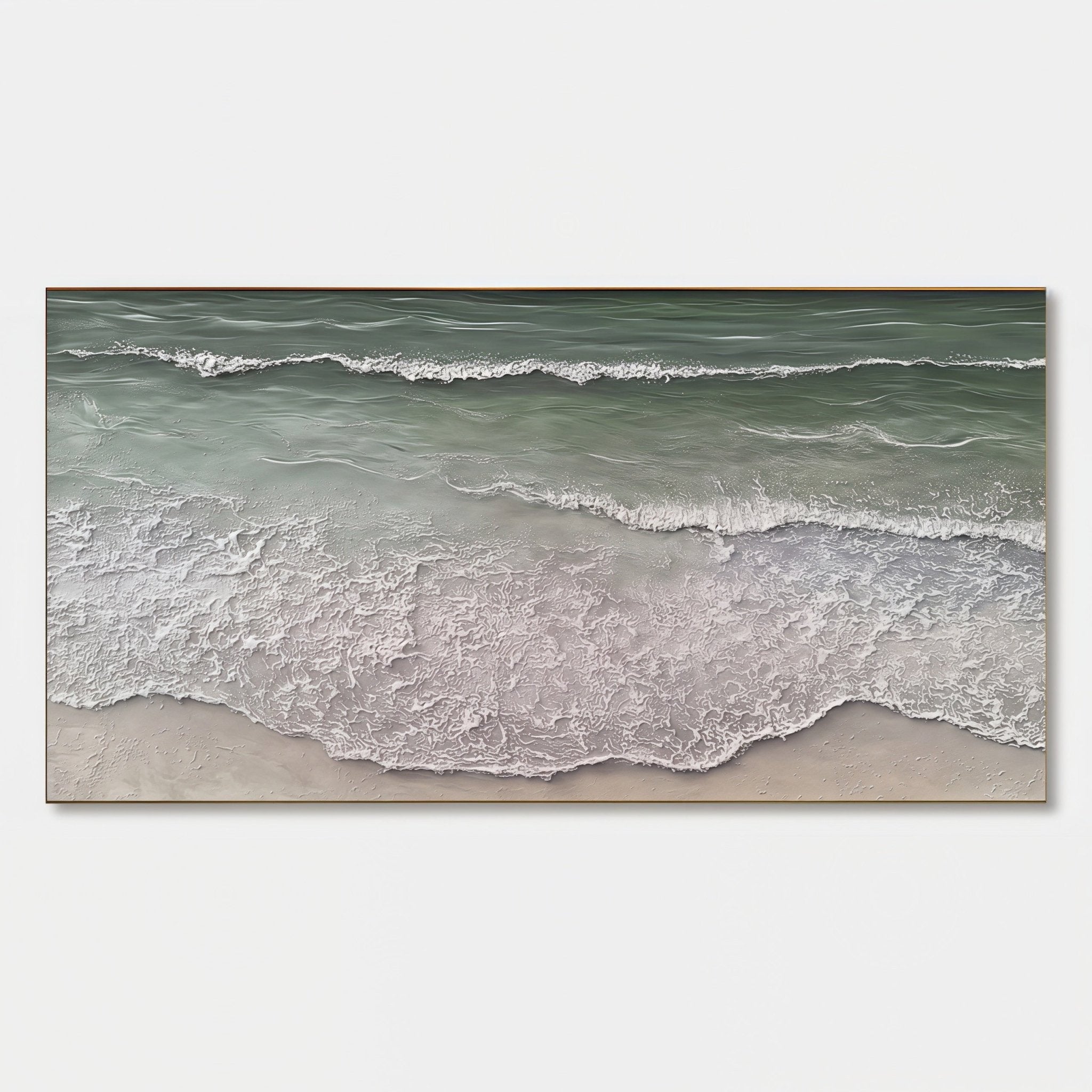 3D Heavy Texture Ocean Wave Oil Painting CZ0070 - Viral Wall Art